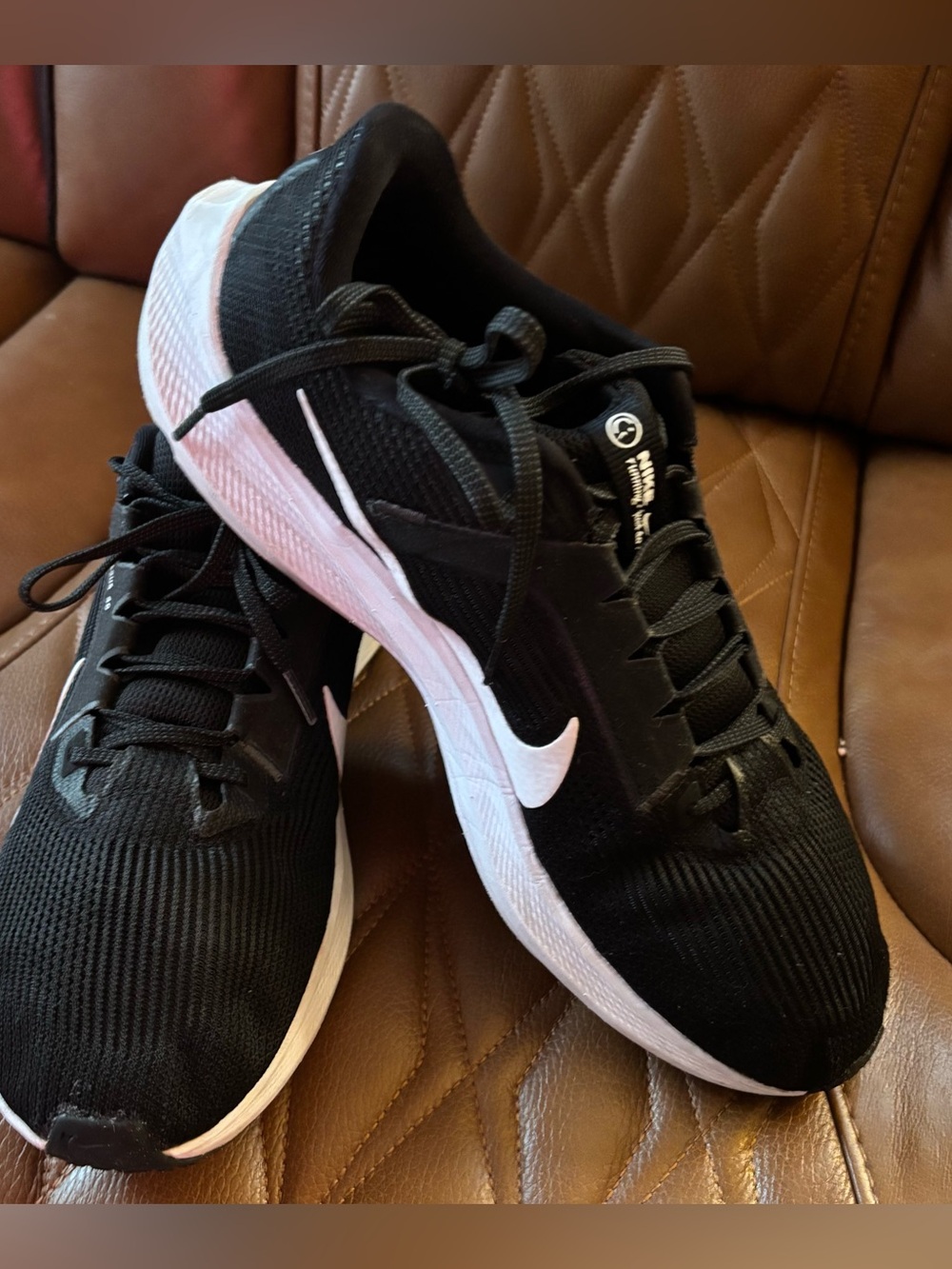 Running Sneakers Men’s Nike Air Zoom Pegasus 40 Black White Running Shoes SZ 13